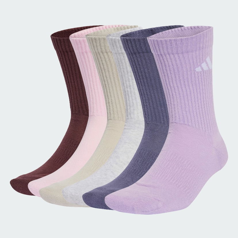 Nogavice adidas Performance Cushioned Crew Socks - 6 Pairs Lila | JW6009