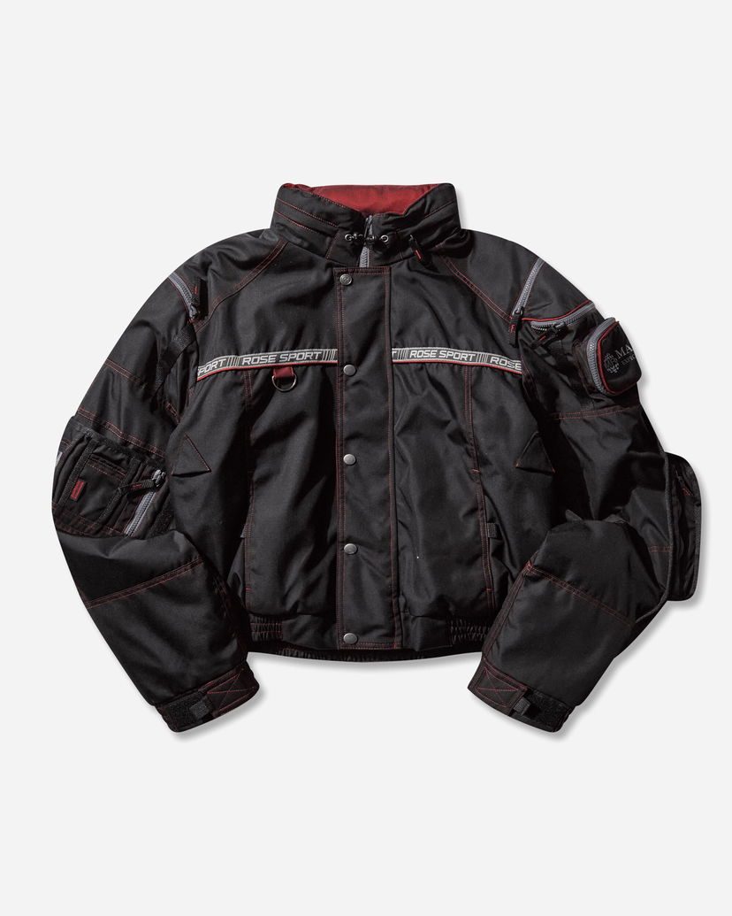 Bomber jakna Martine Rose ROSE SPORT Utility Jacket with Red Stitching Črna | 750WO15035