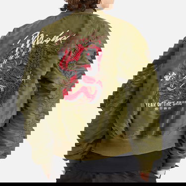 Bomber jakna Maharishi Maharishi Year Of The Snake MA-1 Flight Jacket, Size Large Zelena | 6089-OLV, 3