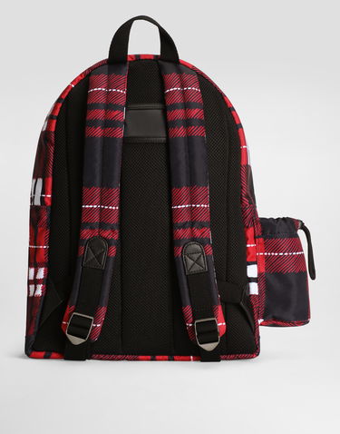 Nahrbtnik Dolce & Gabbana Dolce & Gabbana Nylon Plaid Print Backpack Večbarvna | EM0139AV246HS5QB, 2