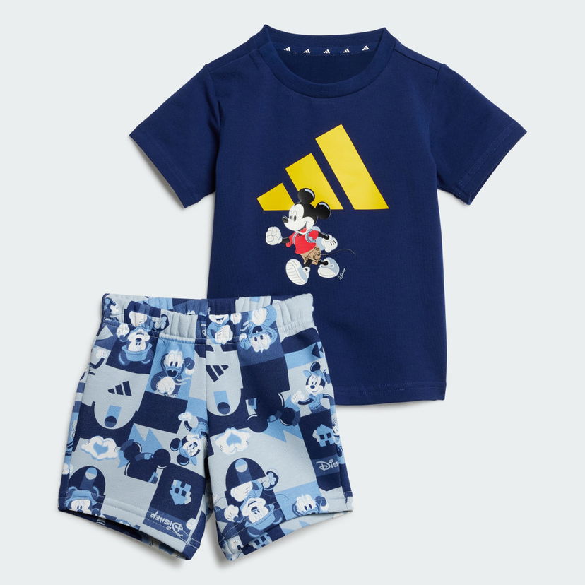 Trenirka adidas Performance Kids' adidas x Disney Mickey Mouse T-Shirt and Shorts Set Modra | JD0377
