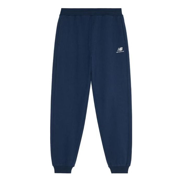 Trenirka New Balance Essentials Logo Pants Modra | 6LD38101-NV