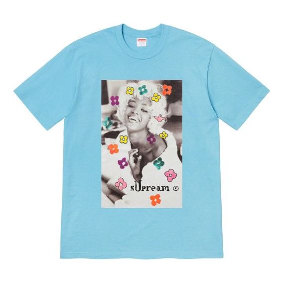 Majica Supreme Naomi Character Print T-Shirt Modra | SUP-SS20-302