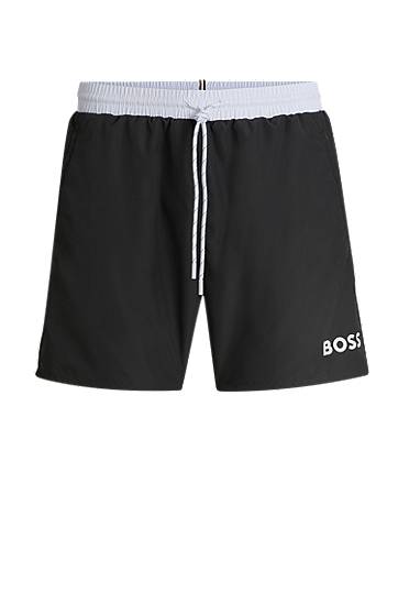 Kopalke BOSS BOSS Quick-Drying Swim Shorts with Logo Črna | 50515191