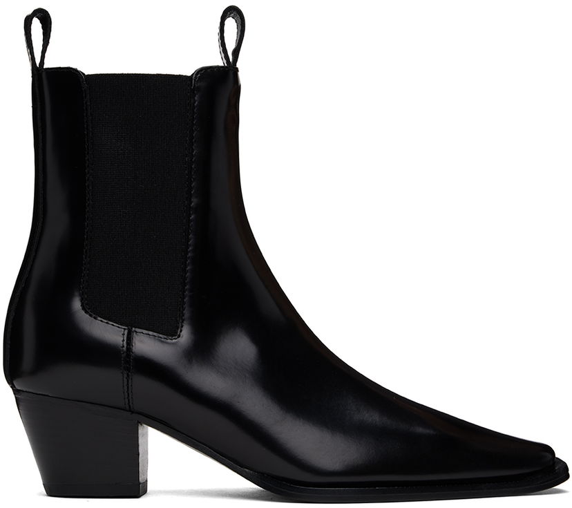 Superge in čevlji TOTEME The City Leather Chelsea Boots Črna | 233-8025-825
