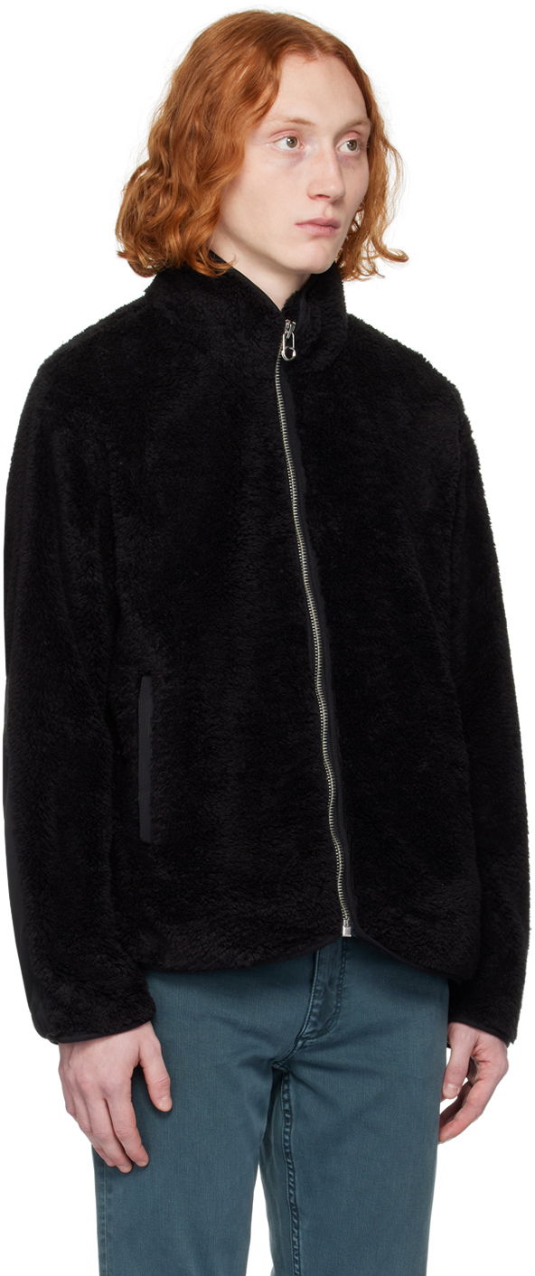 Jakna rag & bone Felix Full-Zip Fleece Jacket Črna | MBW23H2410PFML, 1