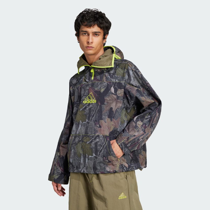 Vetrovka adidas Performance Camo Anorak Jacket Večbarvna | JD5417