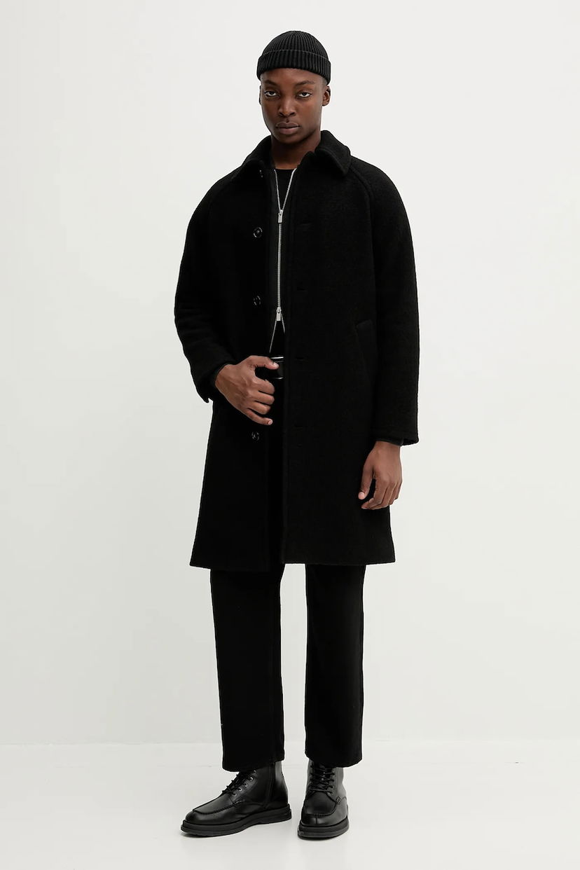 Plašči A.P.C. Wool Coat Gaston Črna | WVBEH.H01516