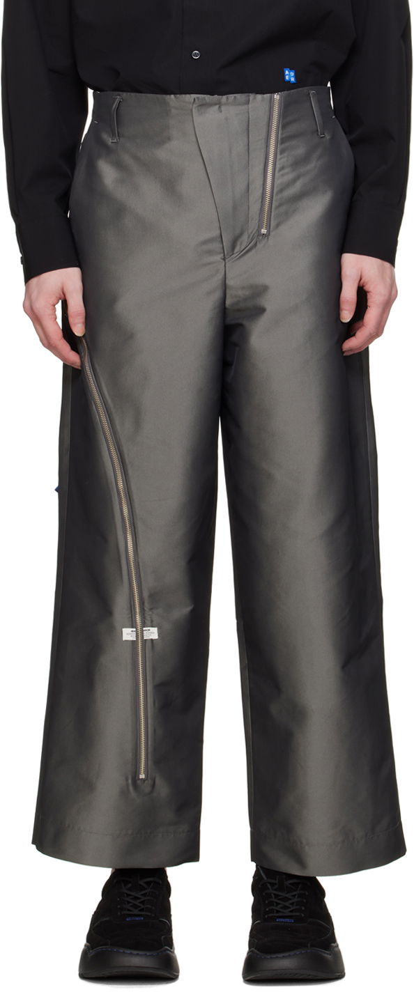 Hlače ADER ERROR Trousers With Side Zipper Siva | BN01SSBT0110CC