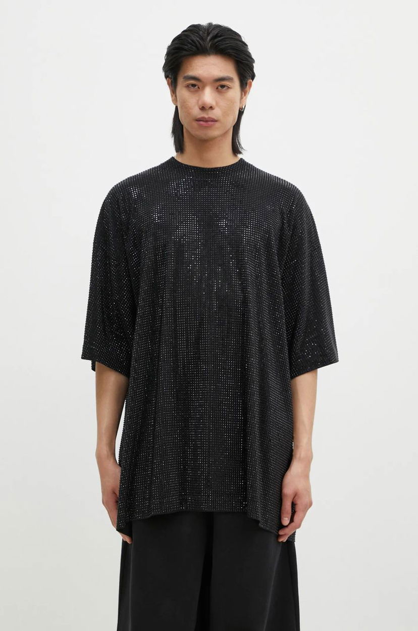Majica VETEMENTS Iced-Out Oversized T-Shirt Črna | UA66TR900B