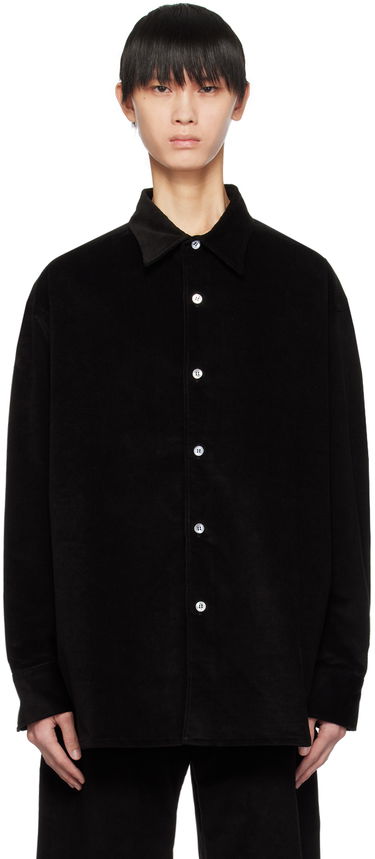 Srajce Studio Nicholson Studio Nicholson Rosso Corduroy Overshirt Črna | ROSSO SNM - 1129, 0