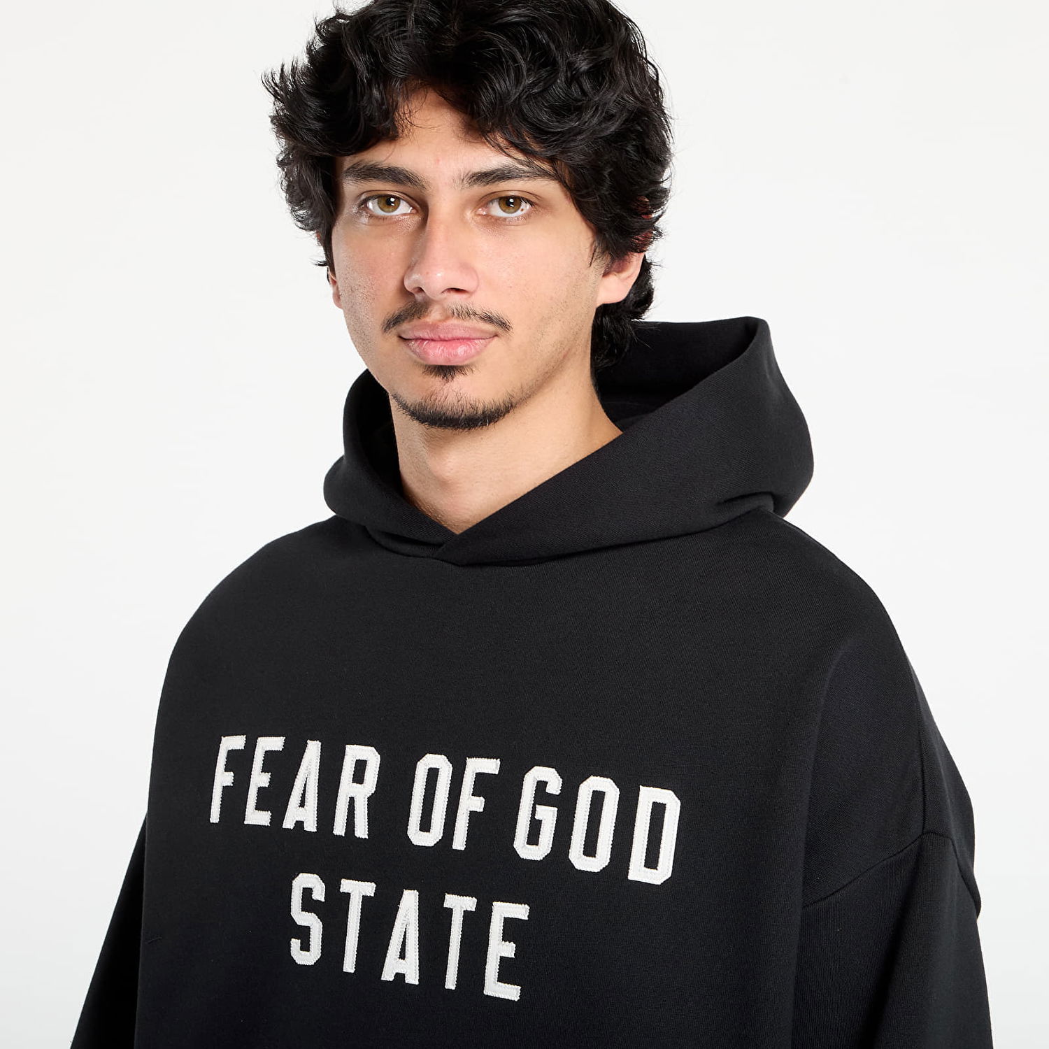 Pulover Fear of God Fear of God Essentials 90's Hoodie Črna | 192SP256210F-861, 1