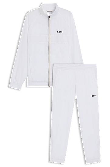 Trenirka BOSS BOSS Water-Repellent Tracksuit Bela | 50541286