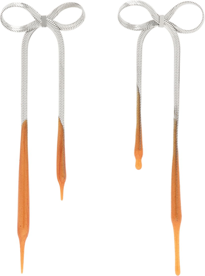 Uhani Ottolinger Ottolinger Laced Bow Earrings Oranžna | 12590032502