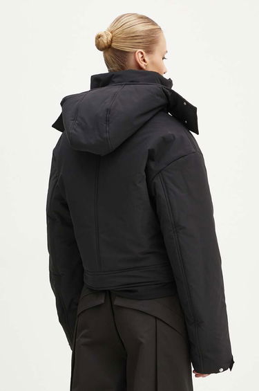 Puhovka HELIOT EMIL Cropped Asymmetrical Puffer Jacket Črna | PREAW24.W.02.132, 2