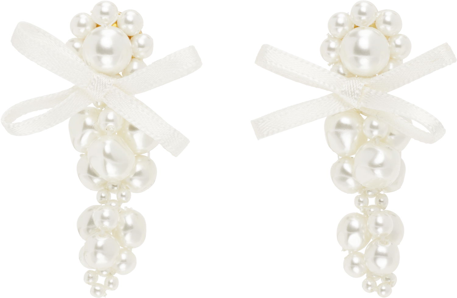 Uhani Simone Rocha Simone Rocha Petite Bow Cluster Earrings Bela | ERG545 0904, 0