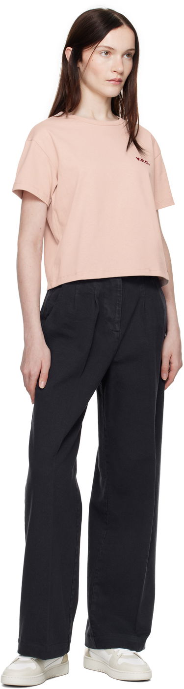 Hlače A.P.C. A.P.C. Tressie Wide-Leg Trousers Črna | COGZV-F08398, 3