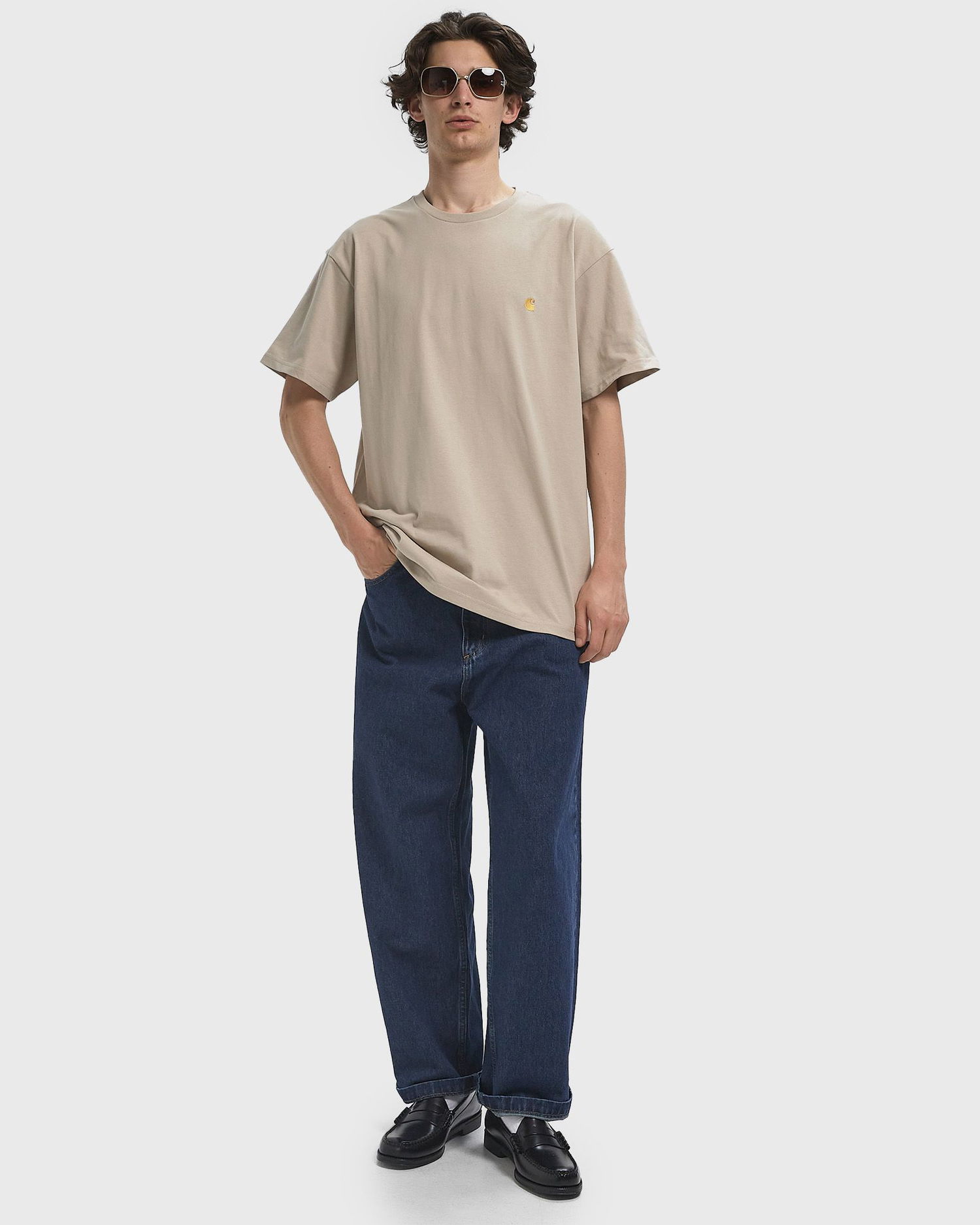 Majica Carhartt WIP Chase T-Shirt Bež | I026391-38A.XX, 1
