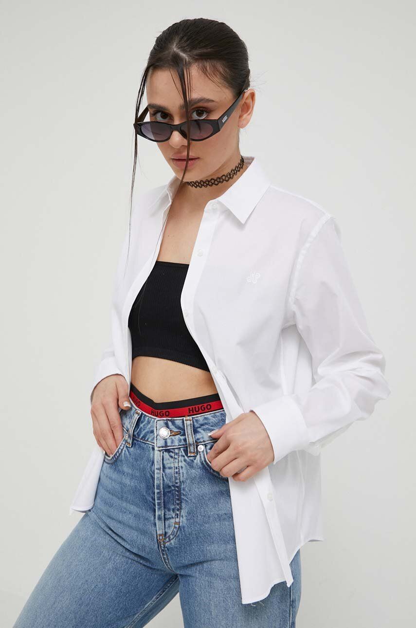 Srajce BOSS Shirt Bela | 50496339, 0