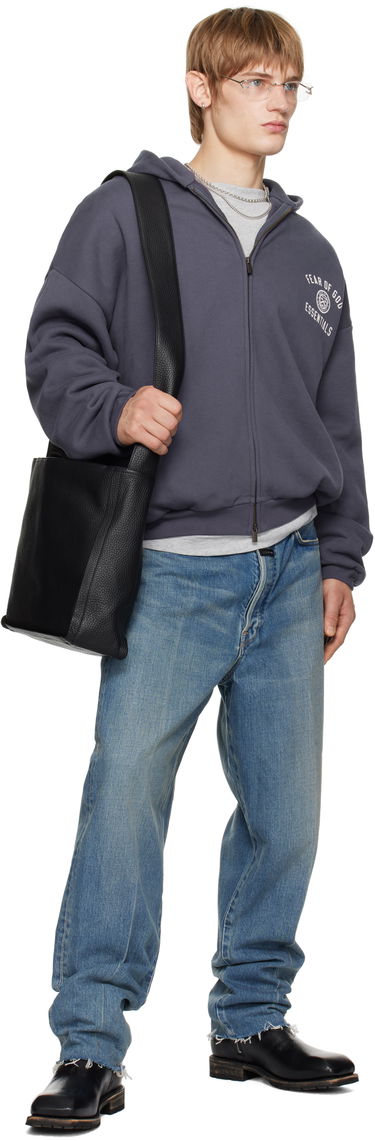 Pulover Fear of God Fear of God ESSENTIALS Heavy Fleece Full Zip-Up Hoodie Siva | 192HO246244F, 4