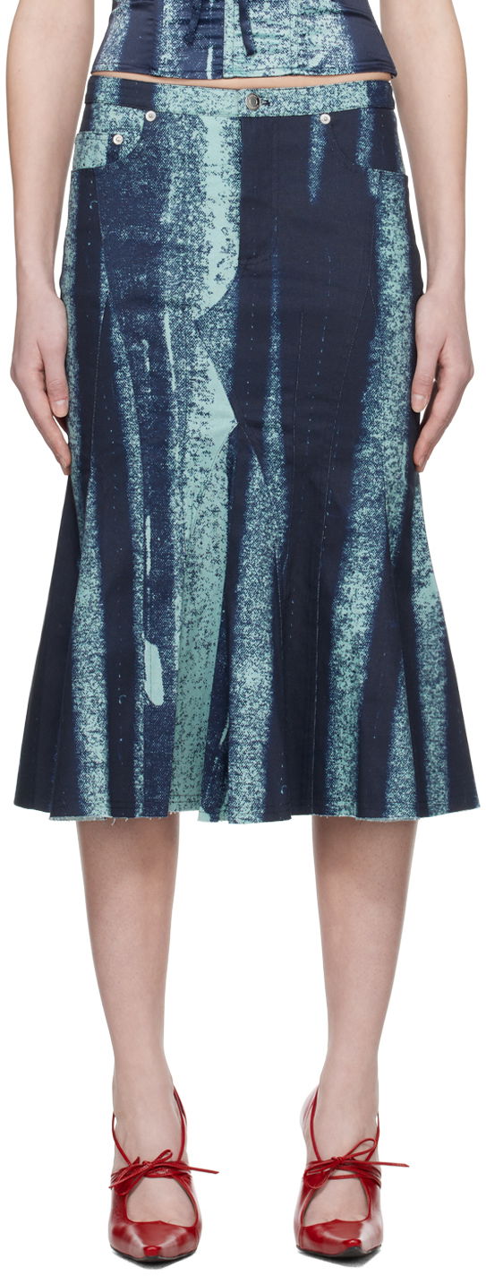 Krila Miaou Miaou Gaudi Midi Skirt Zelena | 4004SS5TRB