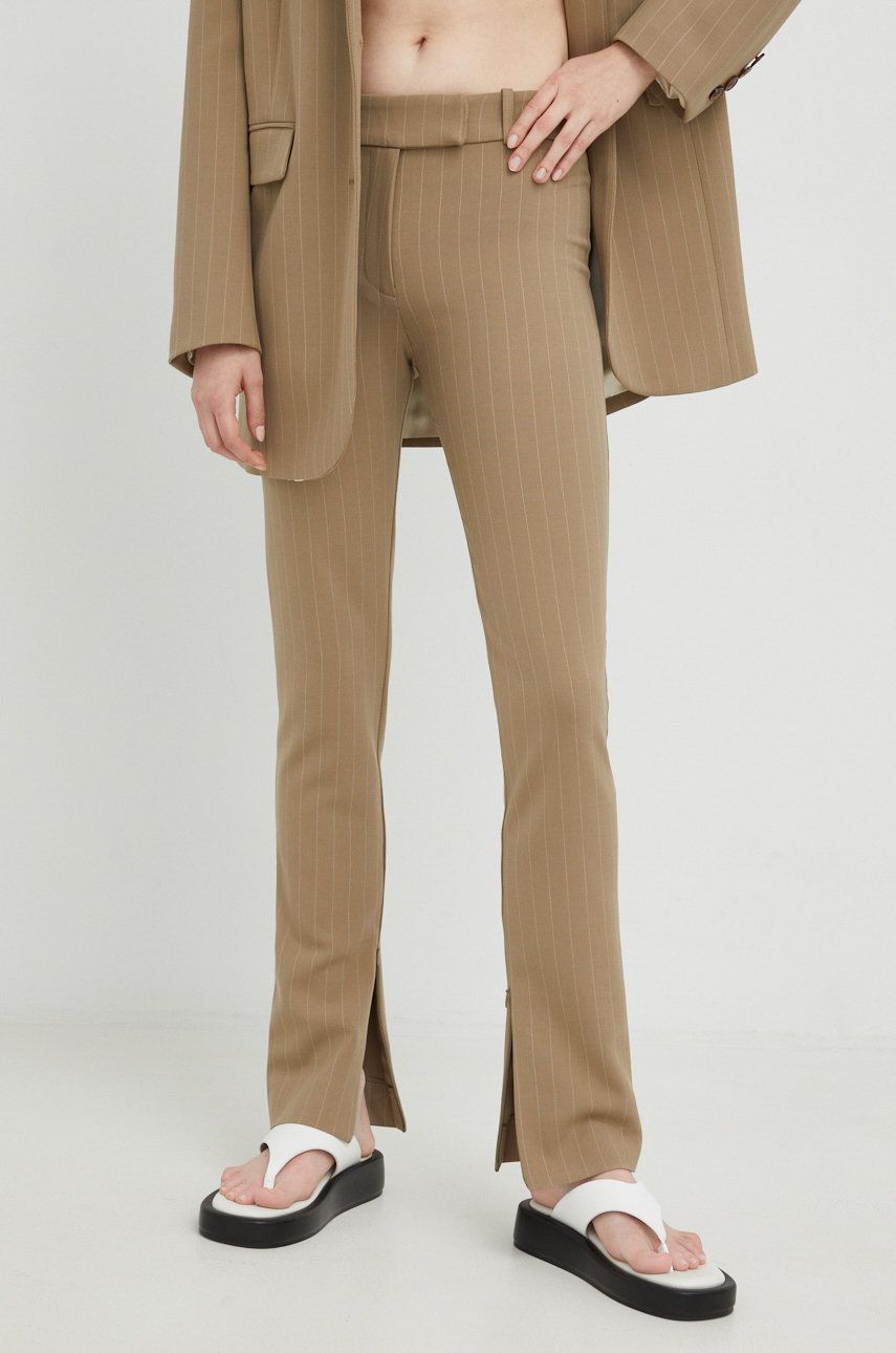 Hlače in kavbojke Samsoe Samsoe Elisa Trousers Bež | F22200065, 0