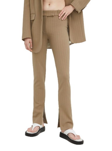 Hlače in kavbojke Samsoe Samsoe Elisa Trousers Bež | F22200065