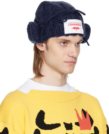 Beanie Charles Jeffrey Loverboy Charles Jeffrey LOVERBOY Chunky Aviator Beanie Mornarica | 54130202, 3