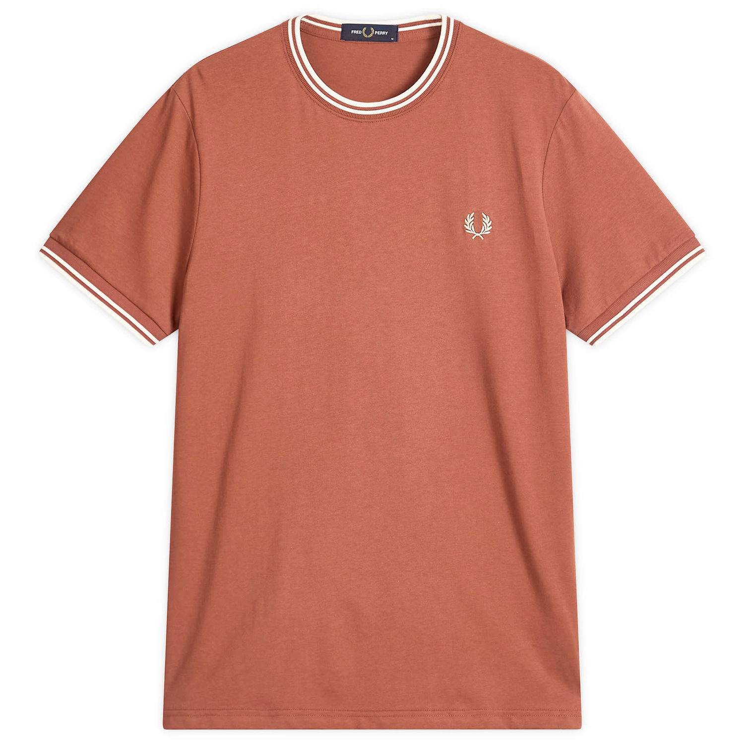 Majica Fred Perry Twin Tipped T-Shirt, Size Large Rjava | M1588V-Z51, 0