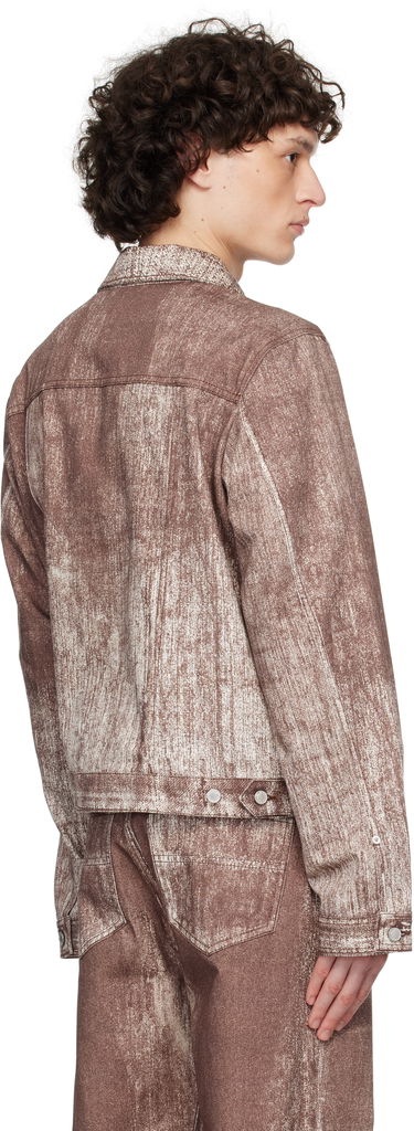 Jakna Camper Camperlab Paint Print Denim Jacket Rjava | AU00021-003, 2
