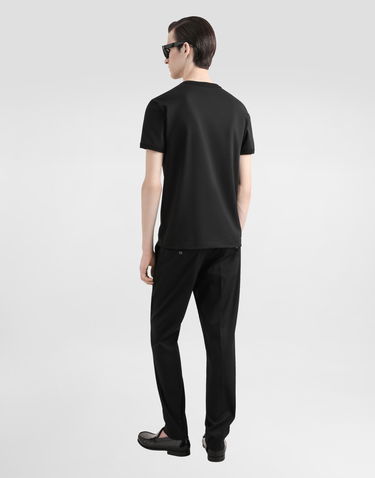 Majica Dolce & Gabbana Cotton T-Shirt With Patch Črna | G8PV1ZG7O4CN0000, 2