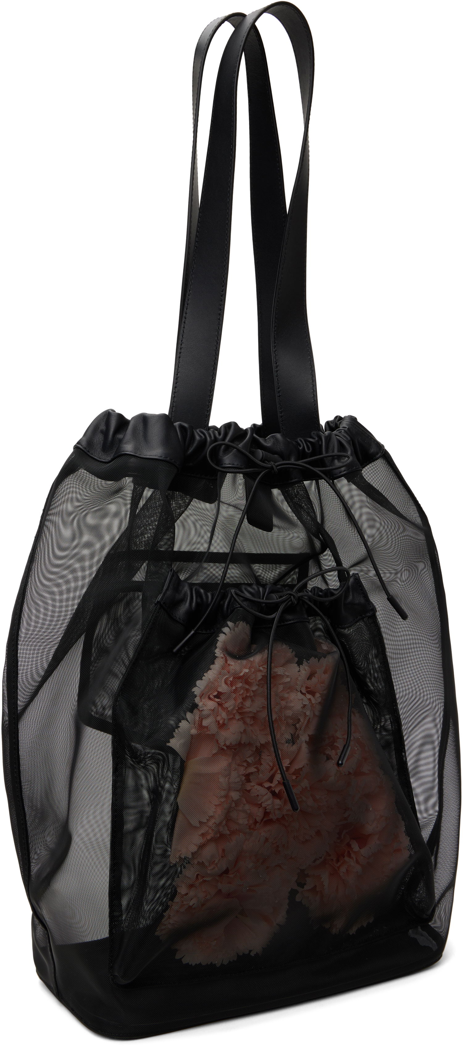 Tote bag Simone Rocha Simone Rocha Carnation Pocket Tote Črna | BAG191F 0805, 1