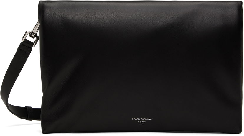 Torba za čez ramo Dolce & Gabbana Dolce&Gabbana Nappa Leather Crossbody Bag Črna | BM3075AF984