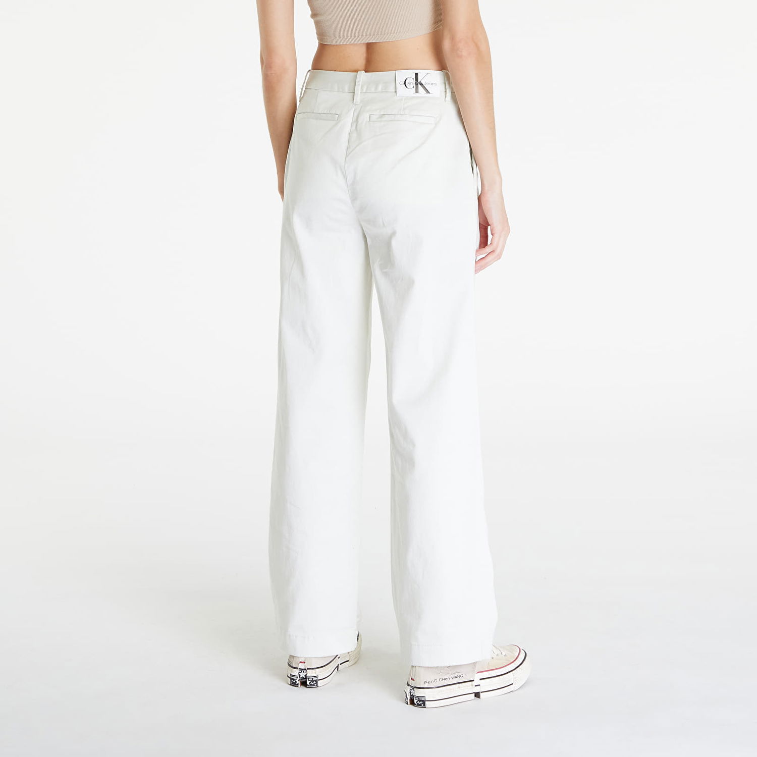 Kavbojke CALVIN KLEIN Utility Pants Icicle Bela | J20J223704 CGA, 1
