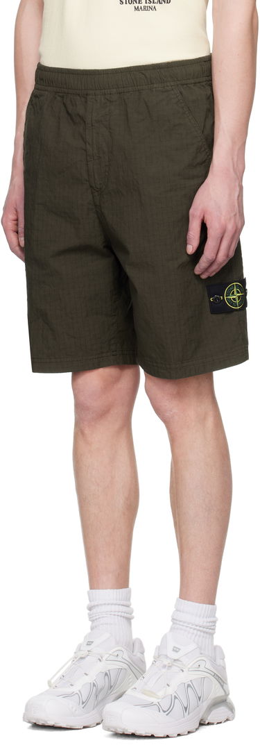 Kratke hlače Stone Island Stone Island Mil-Spec Stretch Ripstop-TC Shorts Zelena | K1S15 L100008 S0063, 3