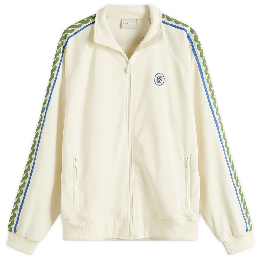 Bomber jakna Drôle de Monsieur Zip Up Track Jacket Bela | G-SJ007-PL135-OW