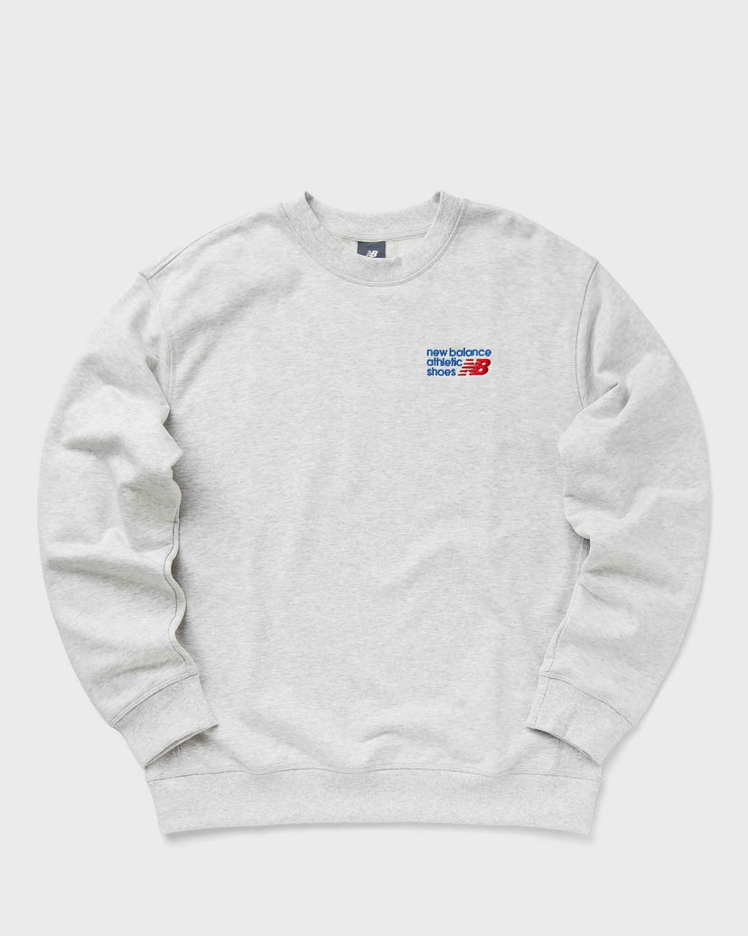 Majica New Balance Athletics Premium Logo Crew men Sweatshirts grey in size:XXL Siva | MT41547-AHH