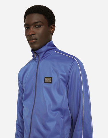 Jakna Dolce & Gabbana Zip-up Triacetate Sweatshirt With Tag Modra | G9AOYTHU7B0BA232, 3