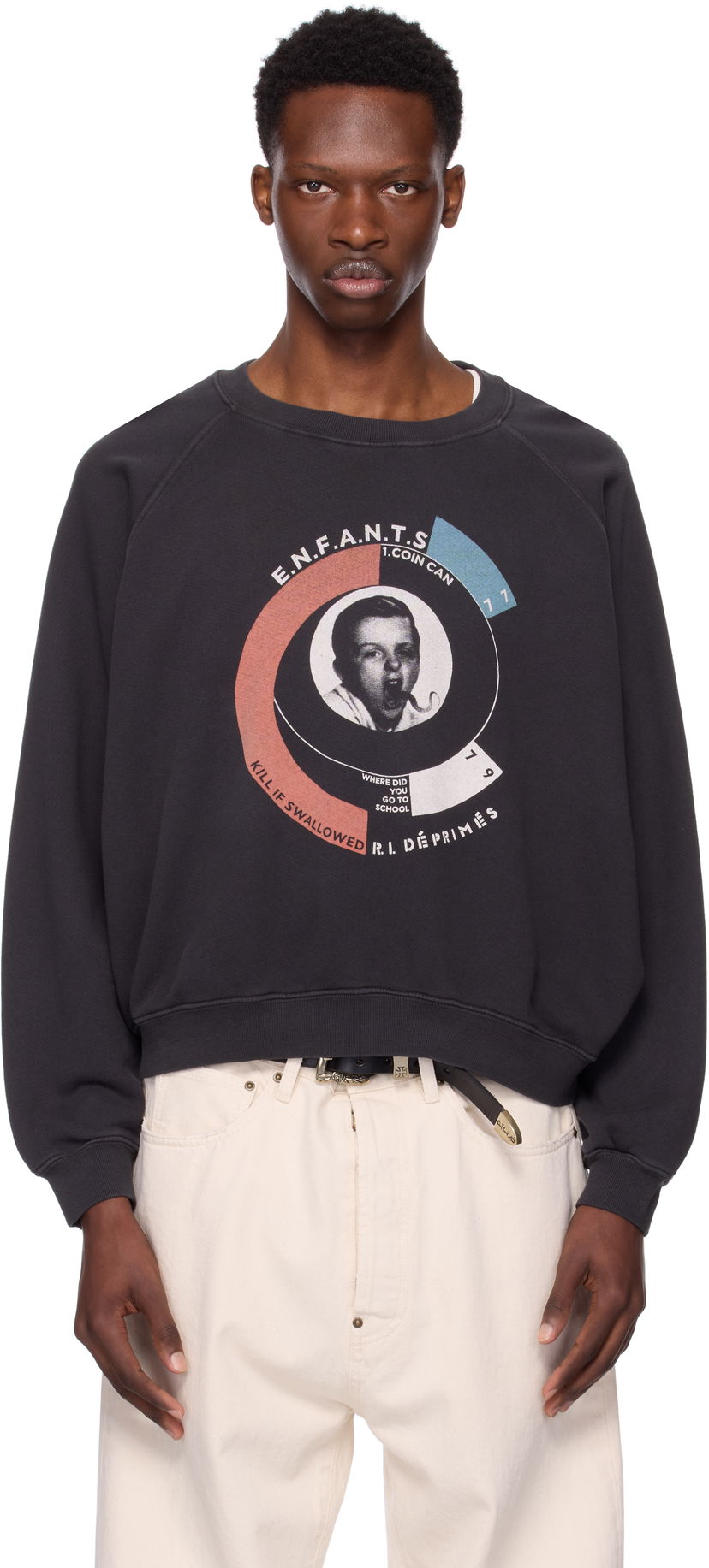Pulover Enfants Riches Déprimés Enfants Riches Déprimés Snake Boy Raglan Sweatshirt Črna | 020-470