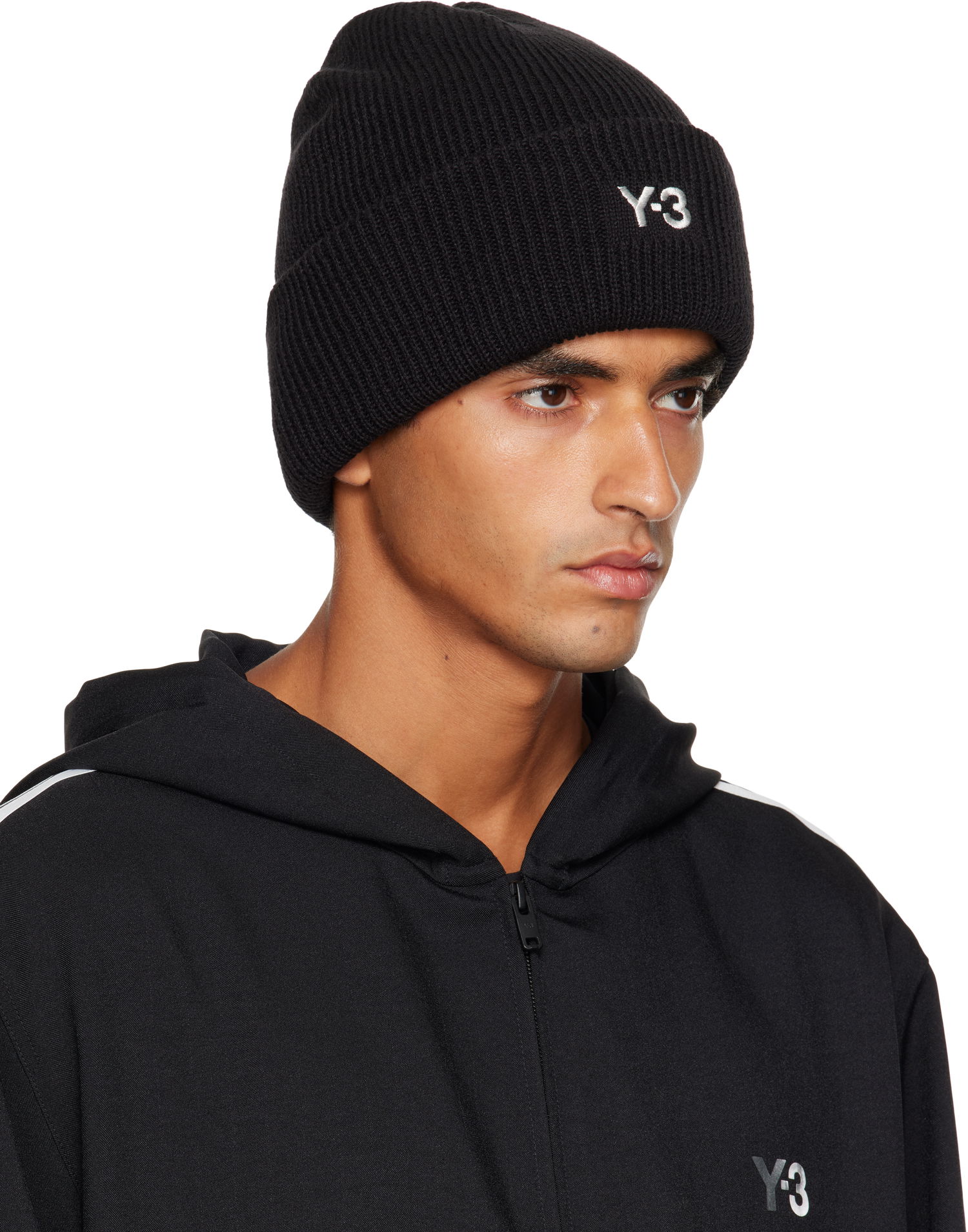 Beanie Y-3 Y-3 Classic Knit Beanie Črna | JW8963, 1