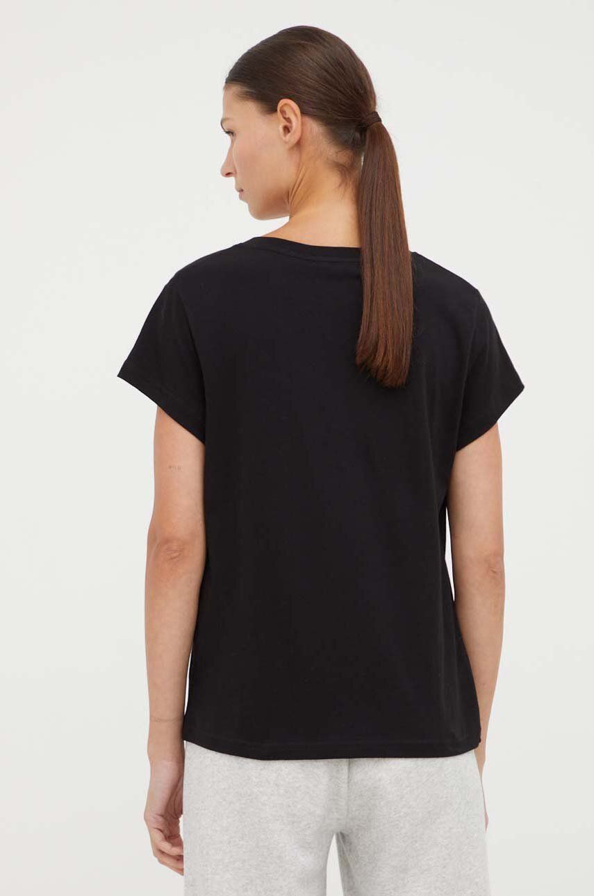 Majica Samsoe Samsoe Samsoe Samsoe SOLLY V-Neck T-Shirt Črna | F00012028, 1