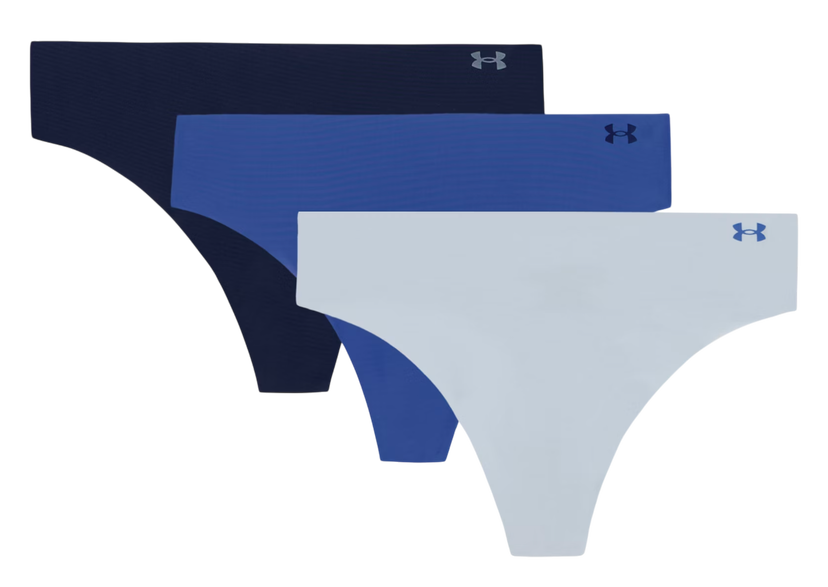 Spodnjice Under Armour Under Armour Solid 3-Pack Thong Underwear Večbarvna | 1383893-453