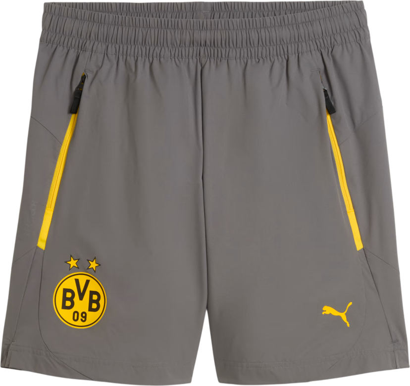 Kratke hlače Puma Borussia Dortmund Relaxed Woven Shorts Siva | 781702-21