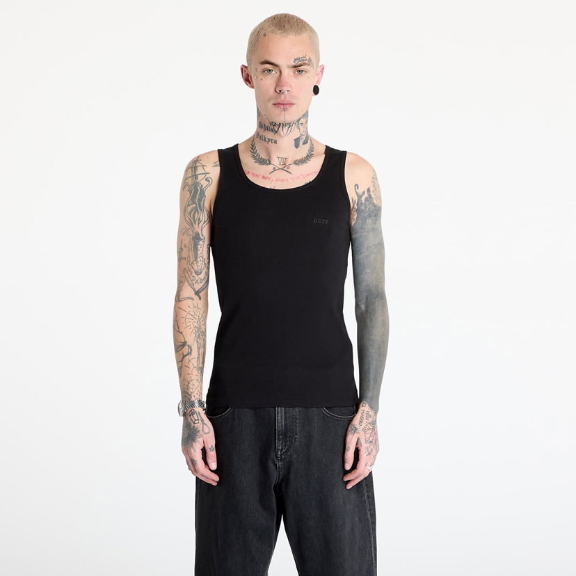 Majica brez rokavov BOSS Boss Classic Rib Tank Top Črna | 50542132-001
