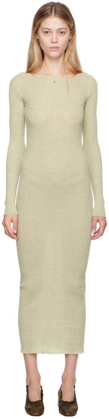 Obleke Baserange Baserange Dande Maxi Dress Zelena | KNDAD-LI-AU24
