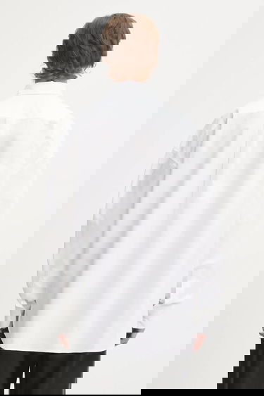 Srajce Fiorucci Angel Patch Relaxed Fit Button-Up Shirt with Classic Collar Bela | W02SMTLO055CO01WH01, 2