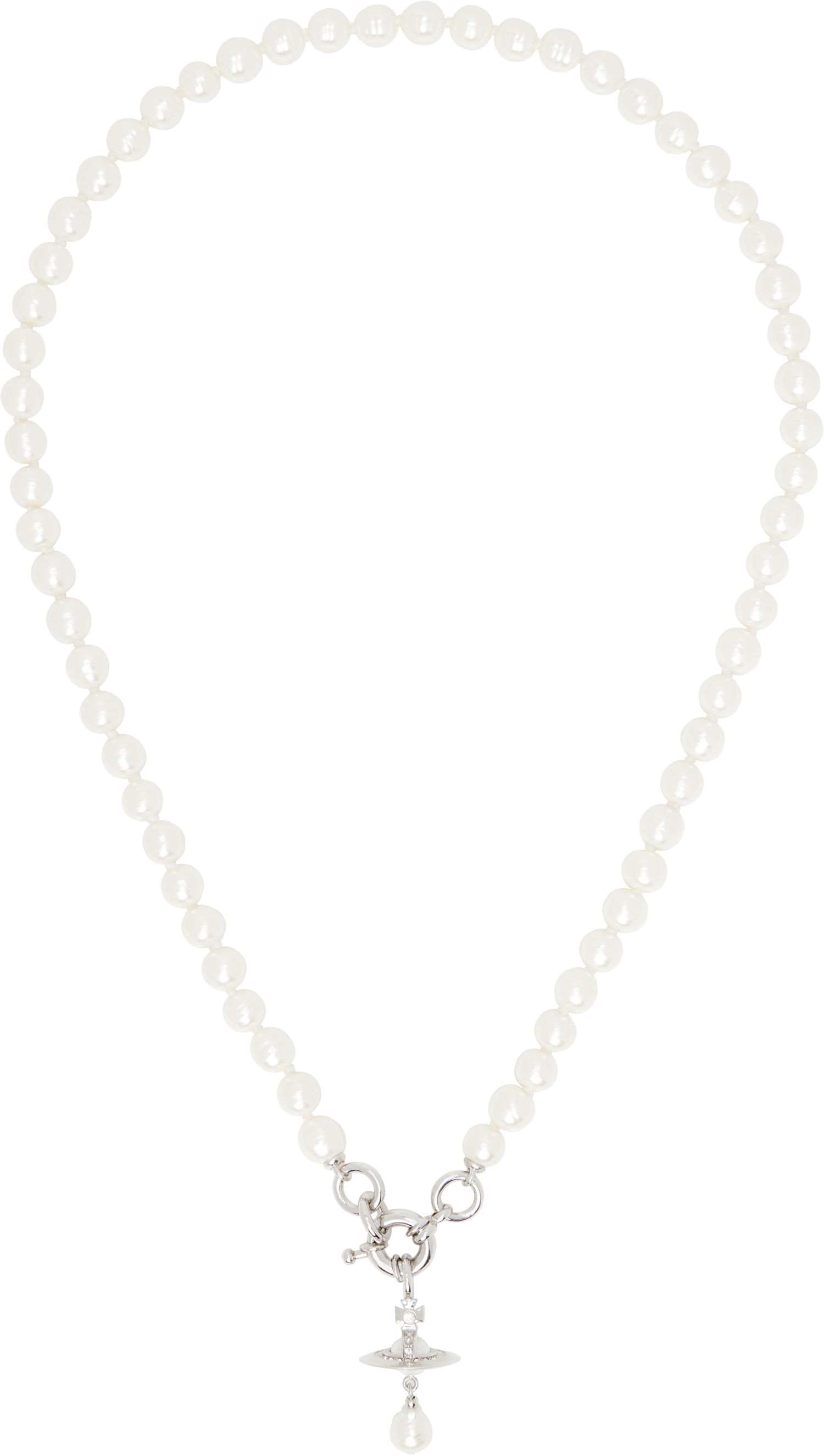 Ogrlica Vivienne Westwood Vivienne Westwood Aleksa Pearl Necklace Bela | 6301013F-02P543-, 0