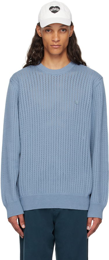 Pleteni pulover Carhartt WIP Caleb Knit Sweater Modra | I033714, 0