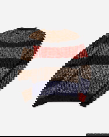 Pleteni pulover Aries Mohair Cable Stripe Sweater Večbarvna | AR2004304 Multi, 0