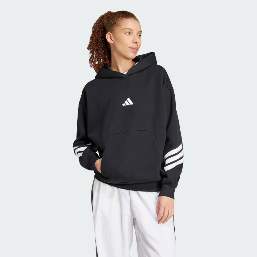Pulover adidas Performance Future Icons 3-Stripes Hoodie Črna | JC5426